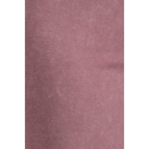 Dusty Rose Boho Mineral Wash Stretch Flared Bell Bottom Casual Pants - Picture 5 of 6